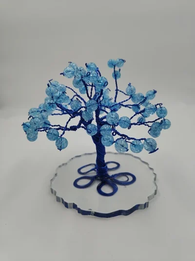 Árbol de nieve azul