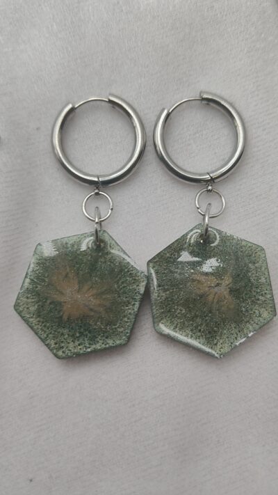 Pendientes Aros Pulso Verde by JoyArbs - Ref: A192
